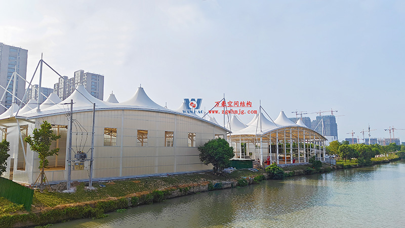 溫州惠民路西側(cè)綠地球場鋼膜結(jié)構項目