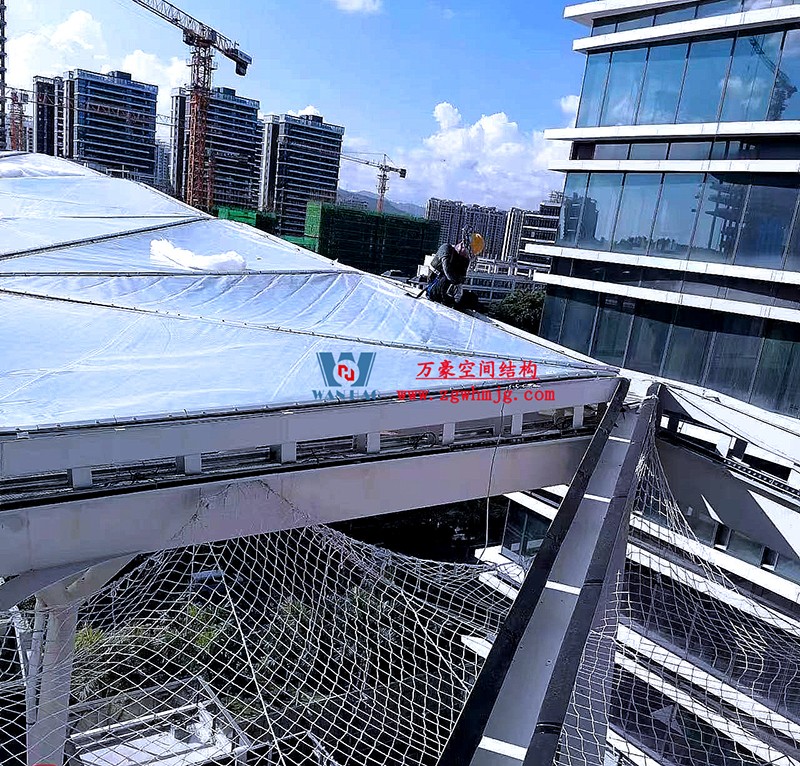 縱使烈日炎炎，腳步從未止歇！海南這個(gè)ETFE氣枕膜項(xiàng)目施工進(jìn)度有最新消息