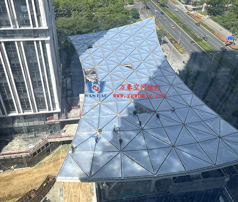 縱使烈日炎炎，腳步從未止歇！海南這個(gè)ETFE氣枕膜項(xiàng)目施工進(jìn)度有最新消息